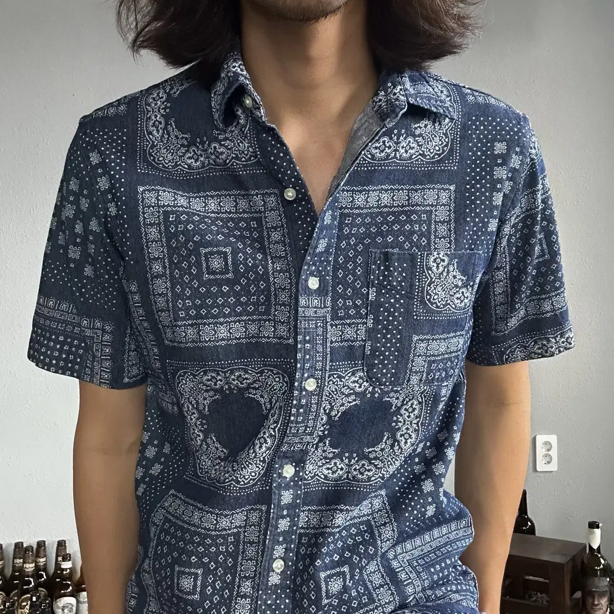 [S]Coen Vandana Paisley Denim Shirt