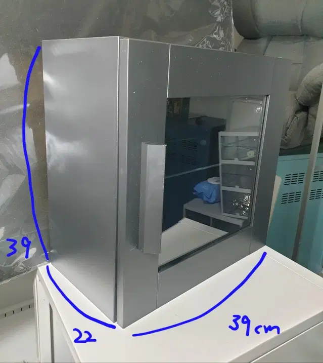 이케아 IKEA 브림네스 유리도어 벽수납장(다크브라운)