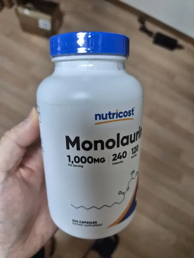 미개봉 뉴트리코스트 모노라우린 1000mg 240캡슐