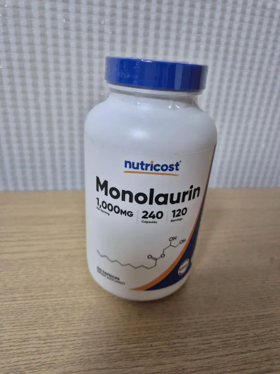 미개봉 뉴트리코스트 모노라우린 1000mg 240캡슐