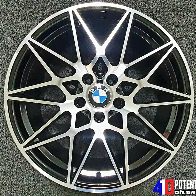 BMW M4 666M 스타일 블랙폴리쉬 5홀 19인치 휠 4개