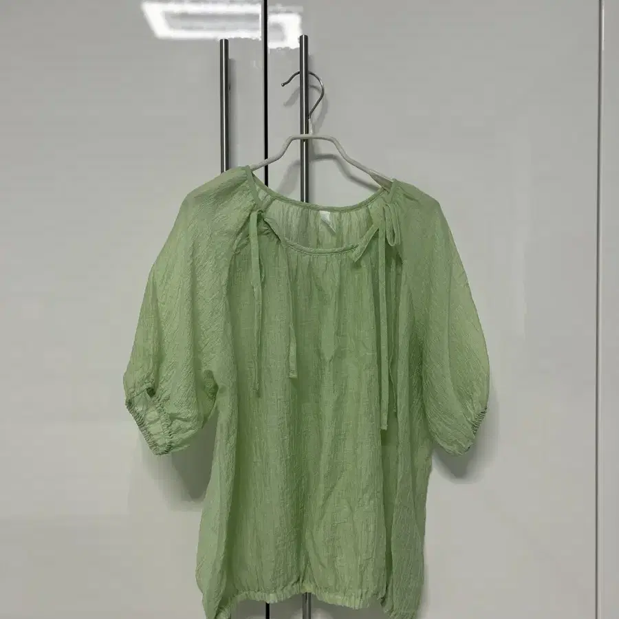 Burmula sheer strap blouse