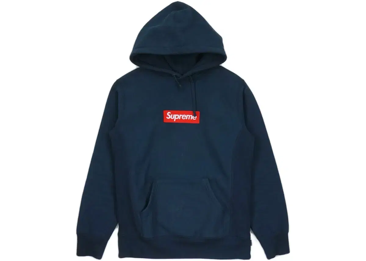 Supreme Box Logo Navy Hoodie L