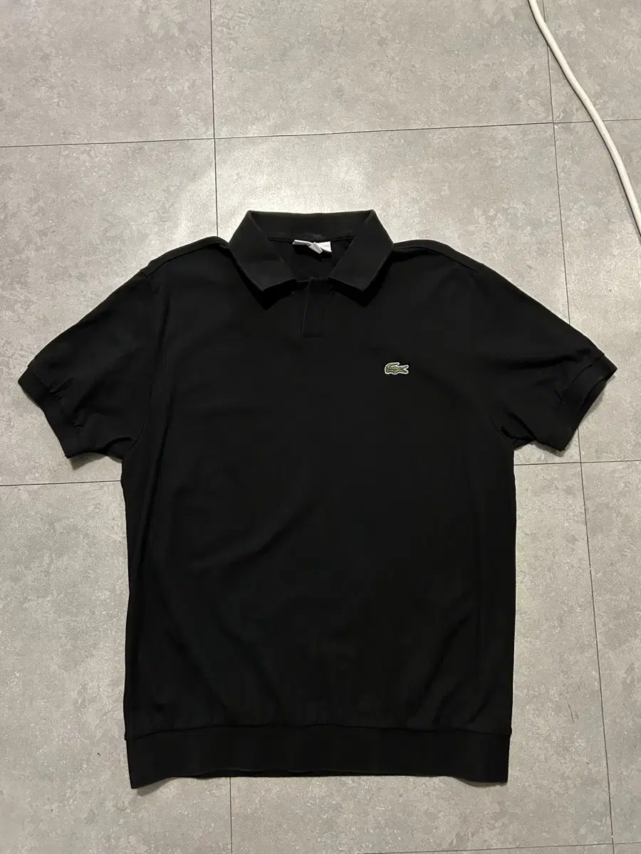 Lacoste Black open kara vintage PK cotton shirt 100SIZE