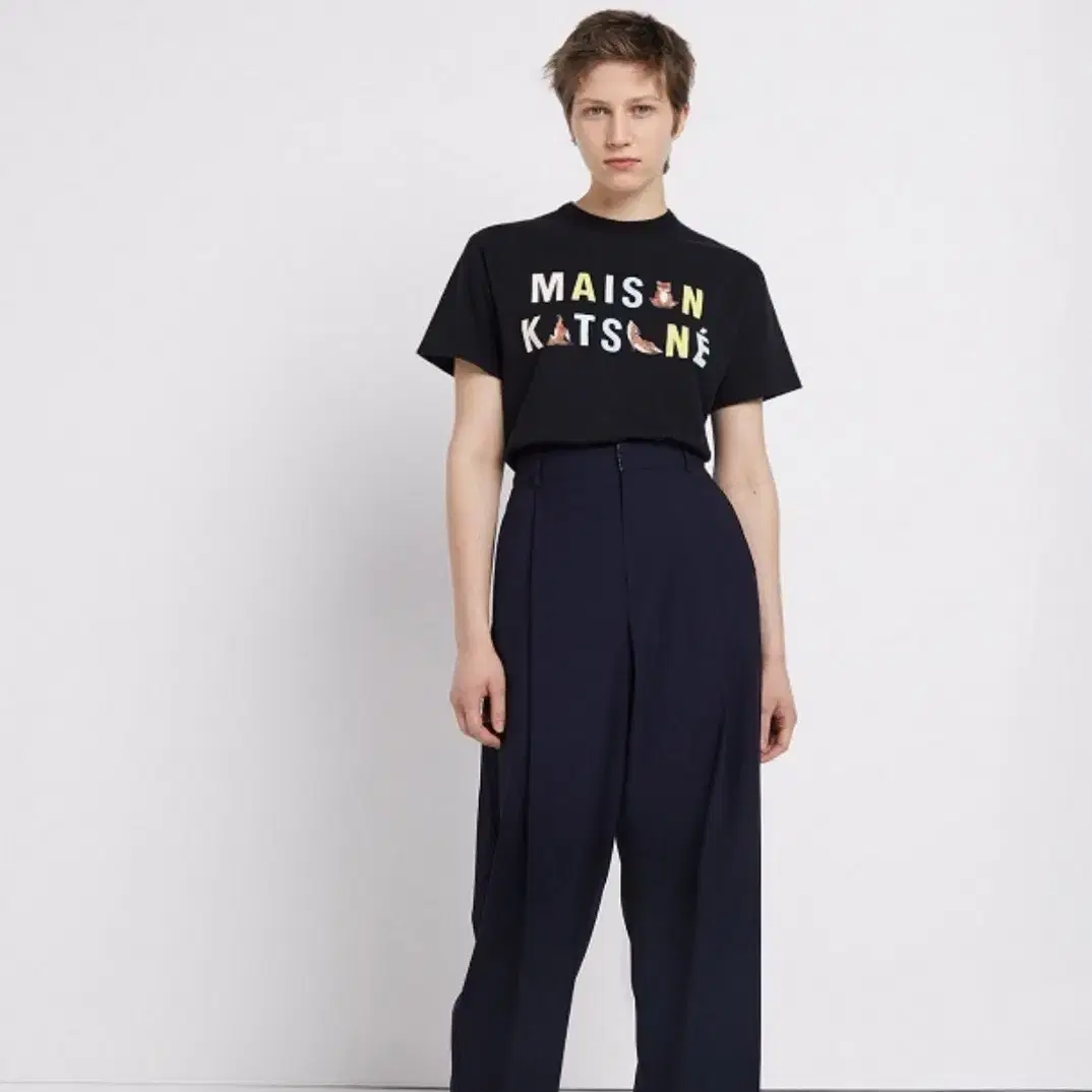 메종키츠네 Maison Kitsune 20SS 요가폭스 로고 티셔츠