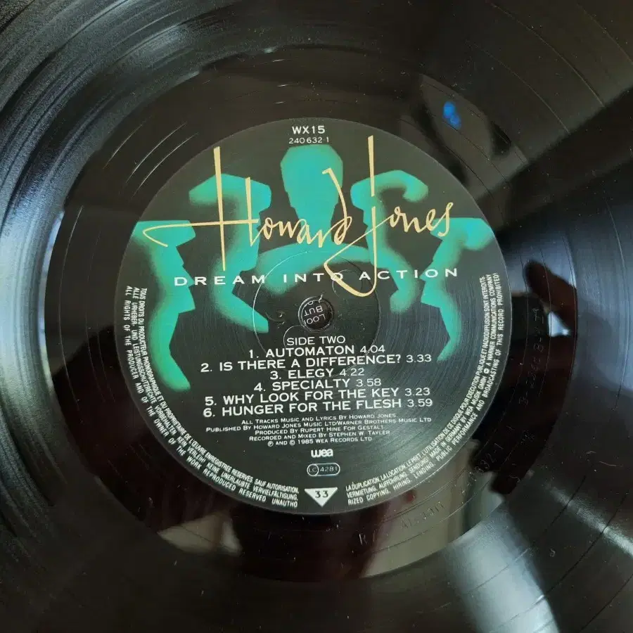 수입반/Howard Jones - Dream into Action LP