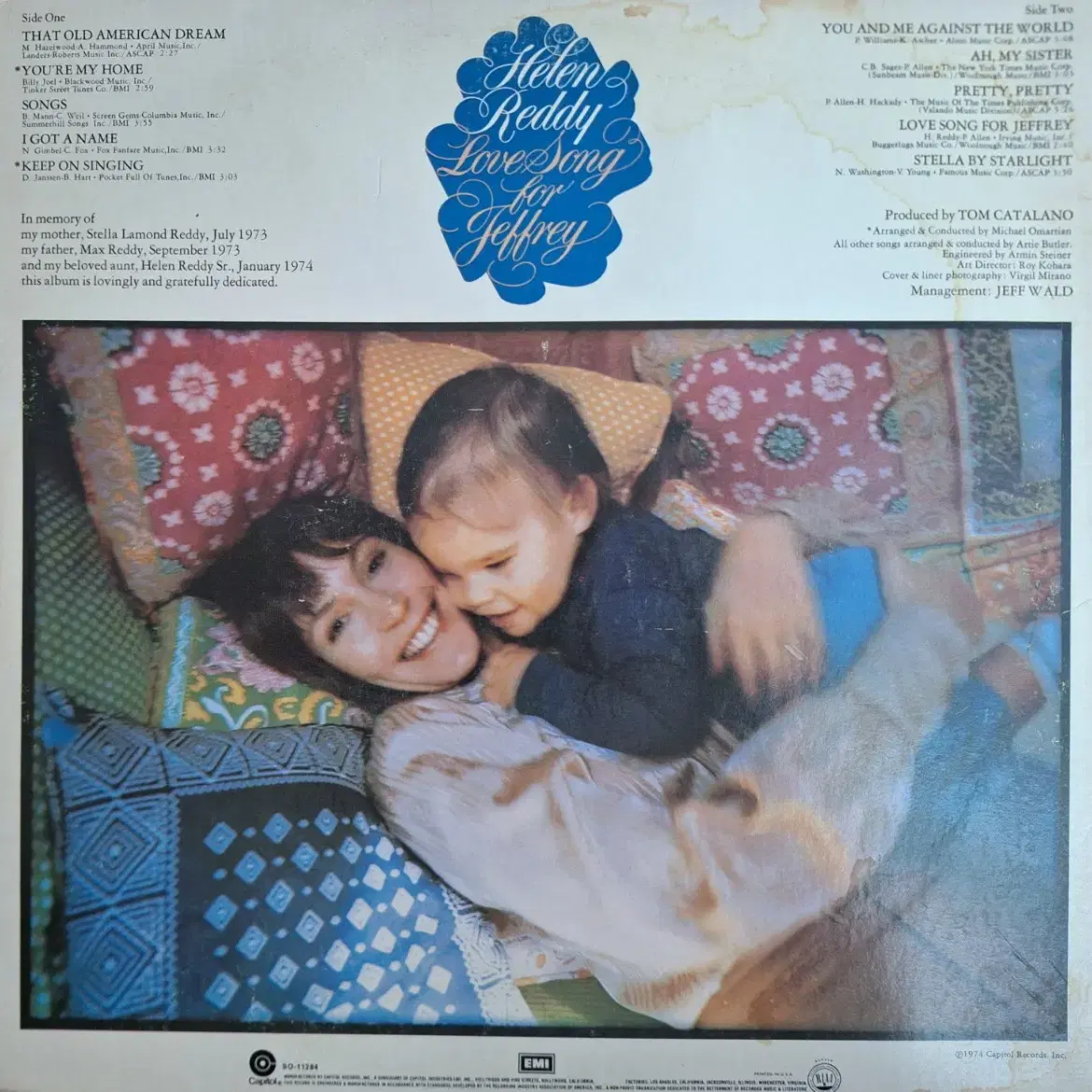 미국원반/Helen Reddy - Love Song for Jeffrey