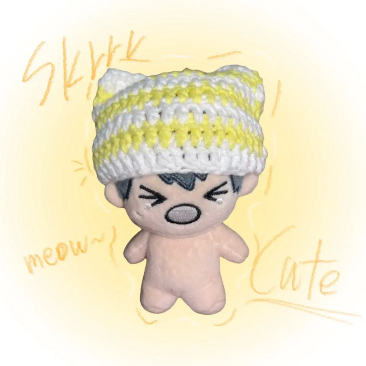 10cm doll knitting clothes cat beanie hat knitting for sale