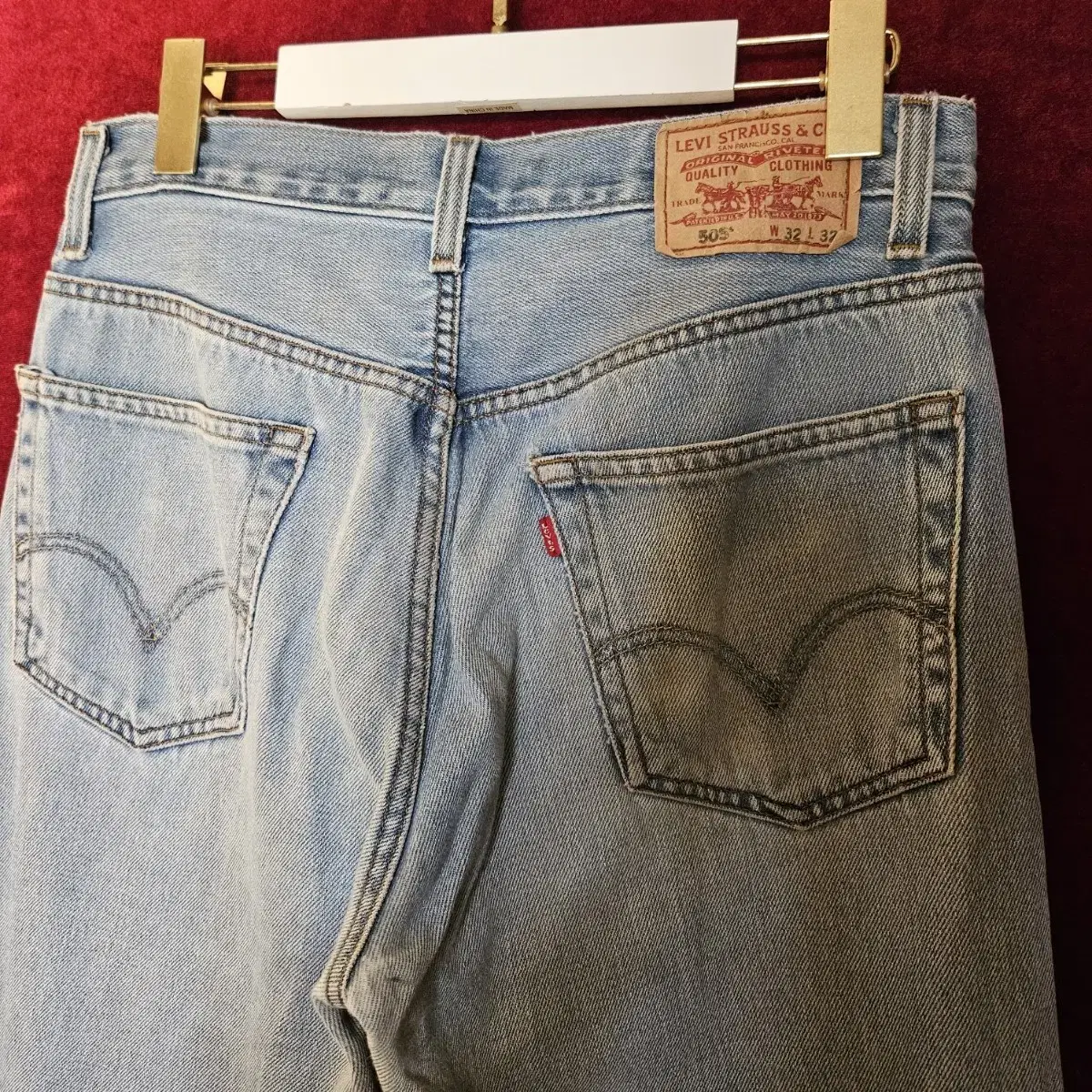 리바이스 LEVI'S 505 레귤러 컷팅 커스텀 32 size