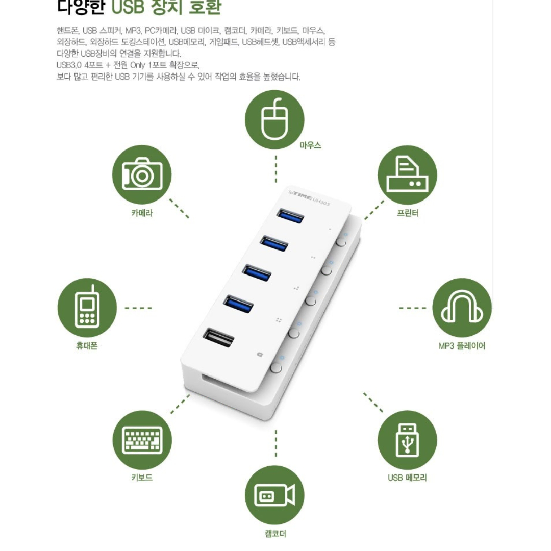 [미사용] 고급형 USB포트 허브