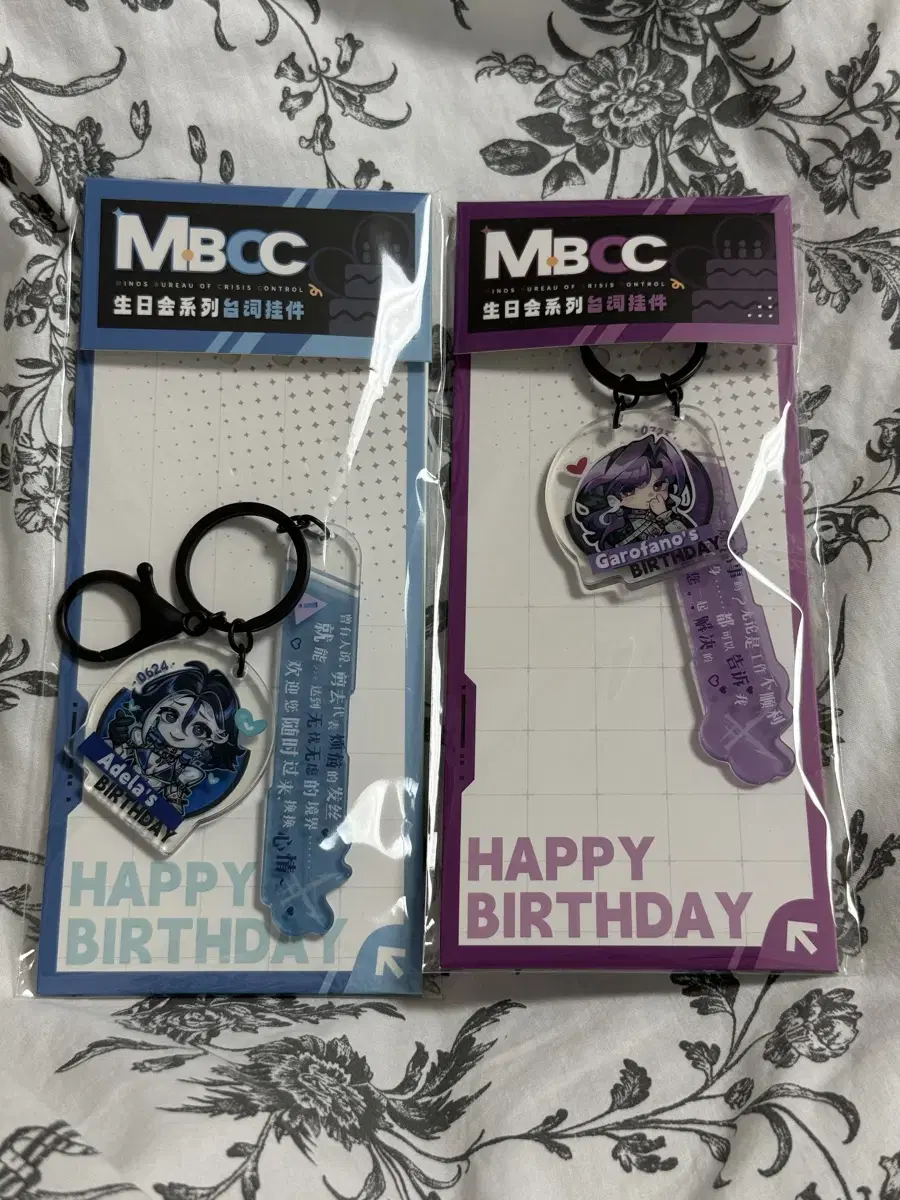 Mugimido Adela Garofano birthday acrylic Keyring