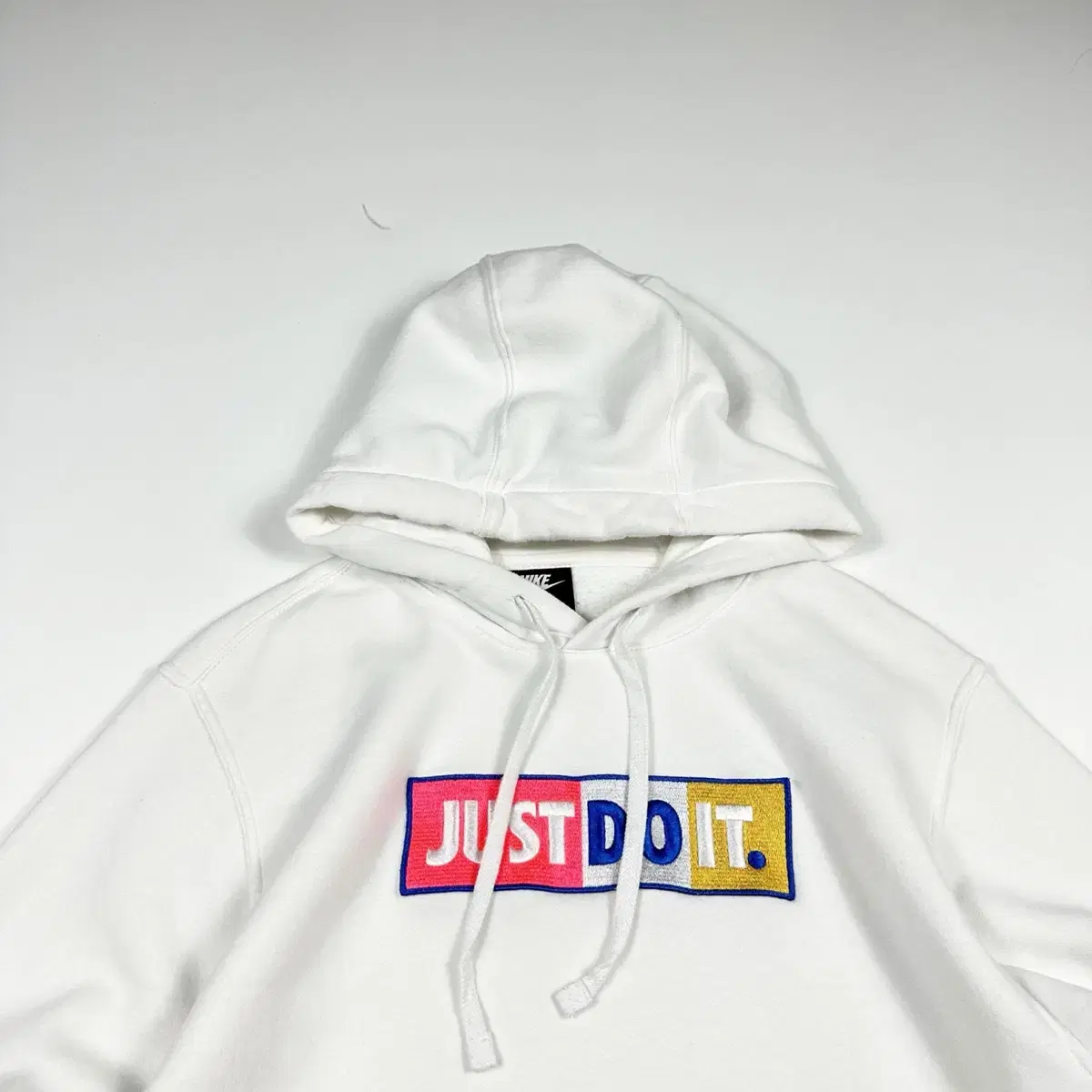 Nike Just Do It Box Logo White Hoodie (M)