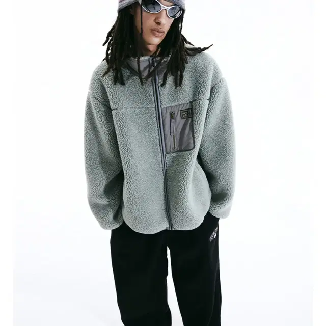 스컬프터 Comfy Sherpa Jacket Sage XL