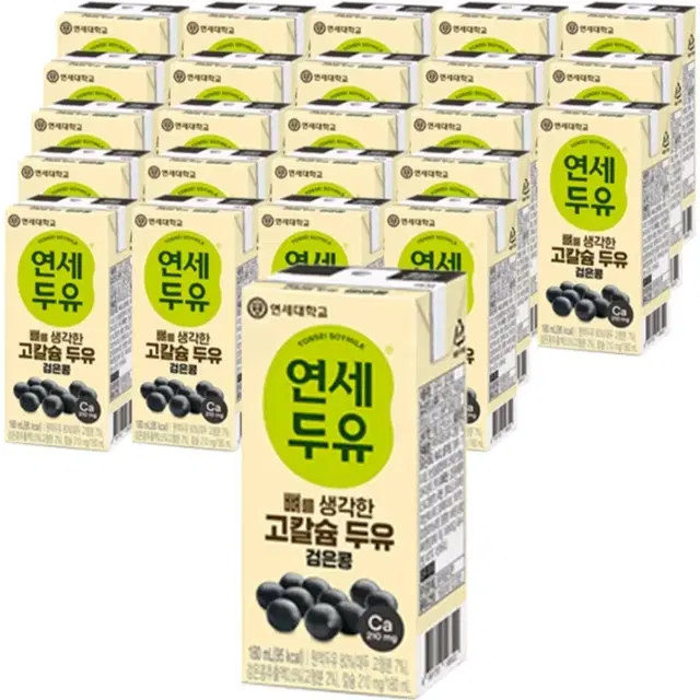 [무료배송] 연세두유 180ml 24팩 고칼슘 검은콩