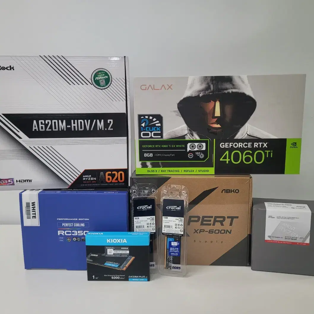 (새제품)7500F/4060Ti/램32/1TB/게임풀옵 PC본체데스크탑