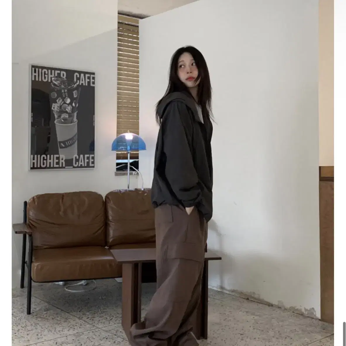 데일리쥬 차콜 바람막이