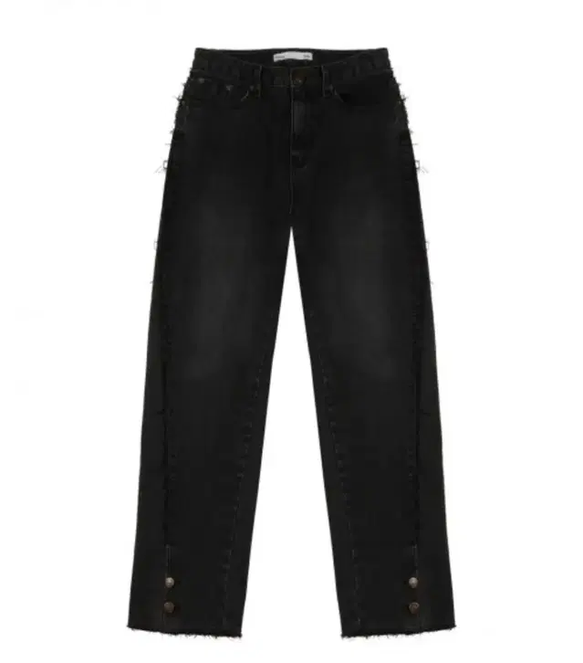 마뗑킴 BUTTON UP WASHING JEANS IN BLACK S