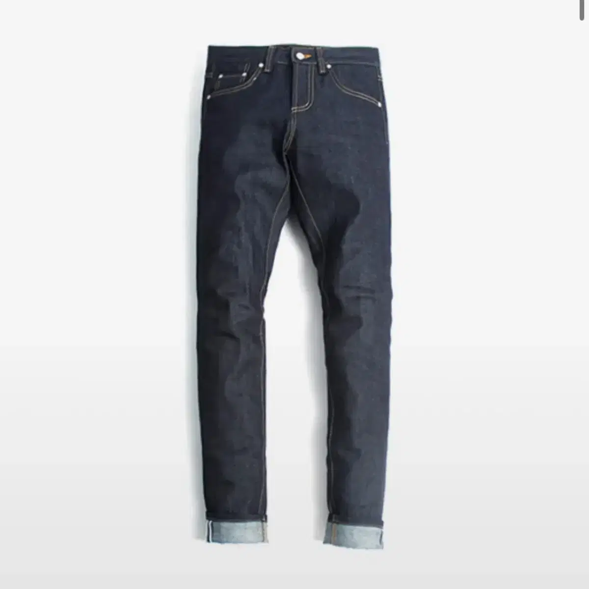 [L] Zero Slim Fit Raw Edge Denim