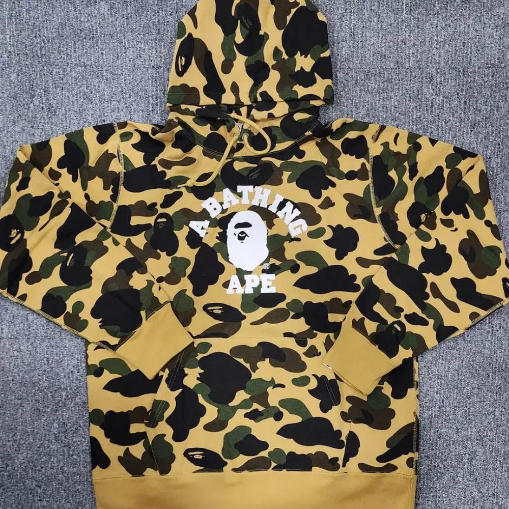 베이프 Bape 카모 컬리지 풀오버 후드티 2XL