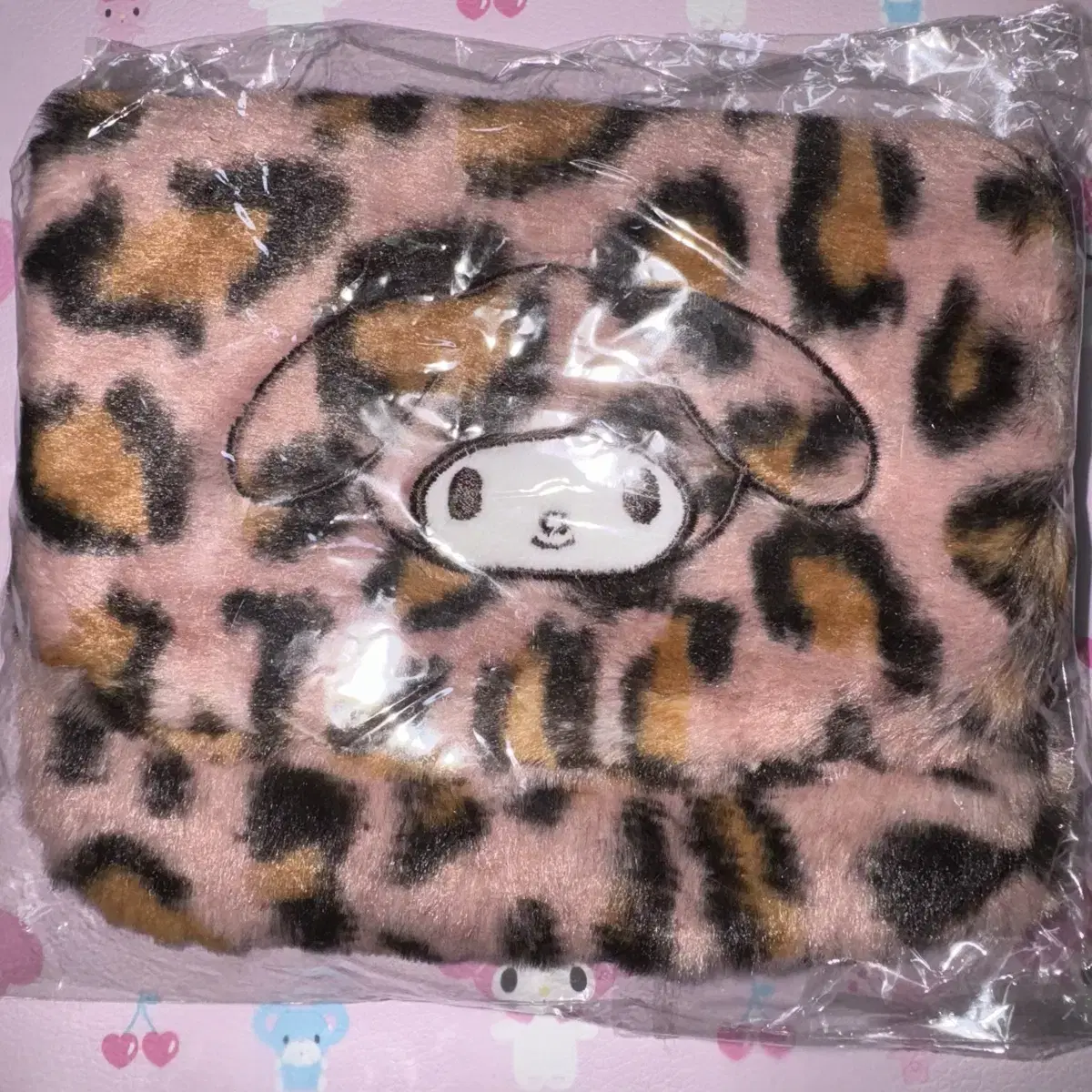 San Rio Mamelody Mamel Hopi Fur Pow Gyaru Y2K Leopard