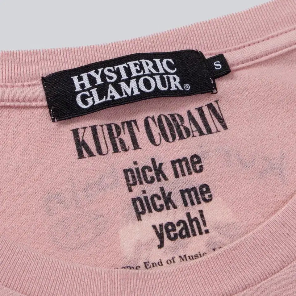 HYSTERIC GLAMOUR 히스테릭글래머 커트코베인 티셔츠