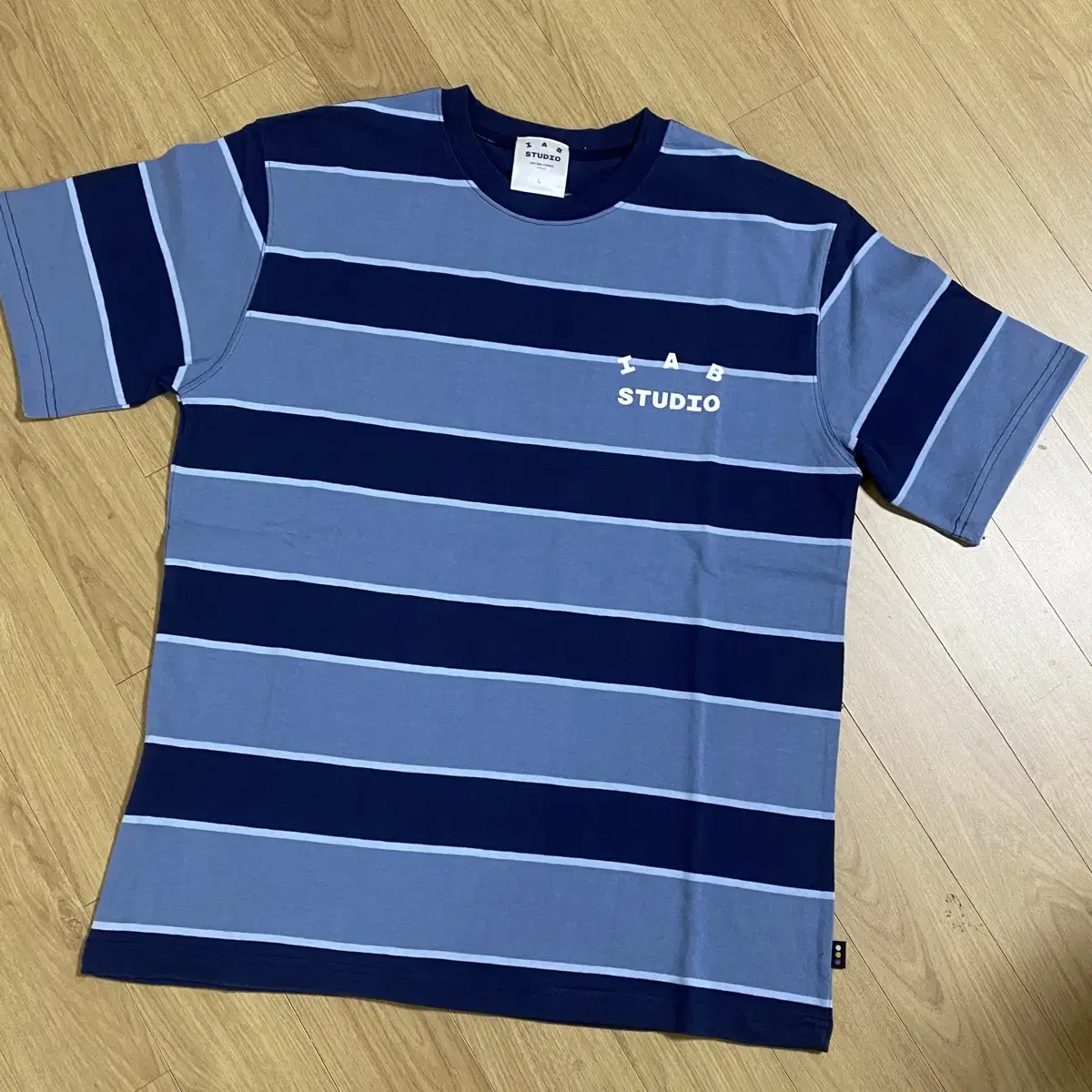 아이앱 스트라이프 반팔티(IAB STRIPED T-SHIRT) 미개봉 새