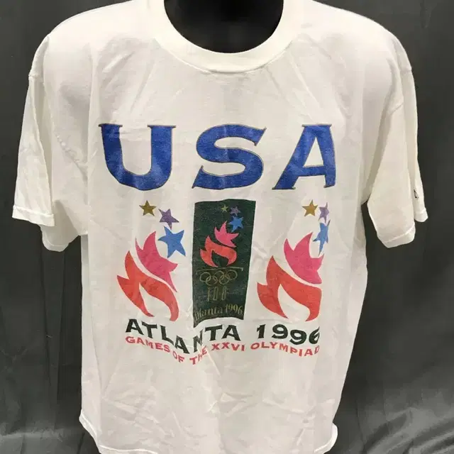 Rare 빈티지 애틀란타 올림픽 usa team 챔피온 티셔츠 XL