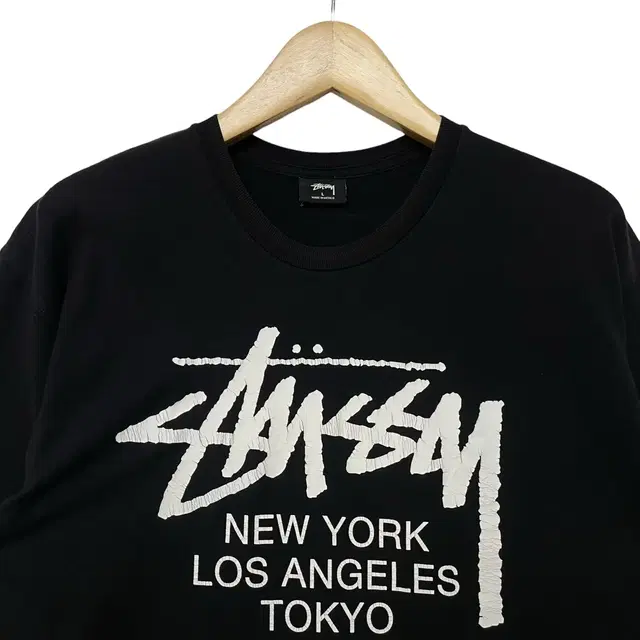 스투시 Stussy 월드투어 반팔 티셔츠 블랙