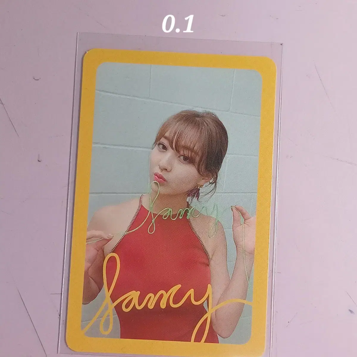 트와이스 지효 팬시 포카 fancy photocard