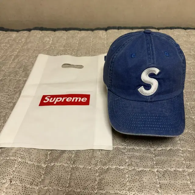 Supreme 슈프림 S로고 피그먼트 6패널 로얄