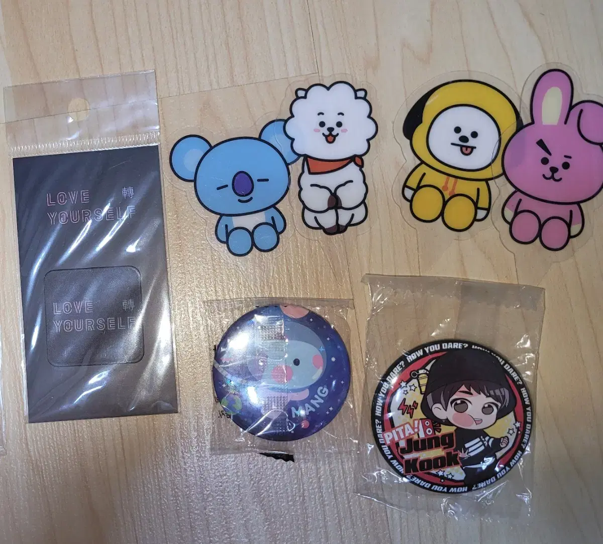 BTS BT21 merchandise for sale.