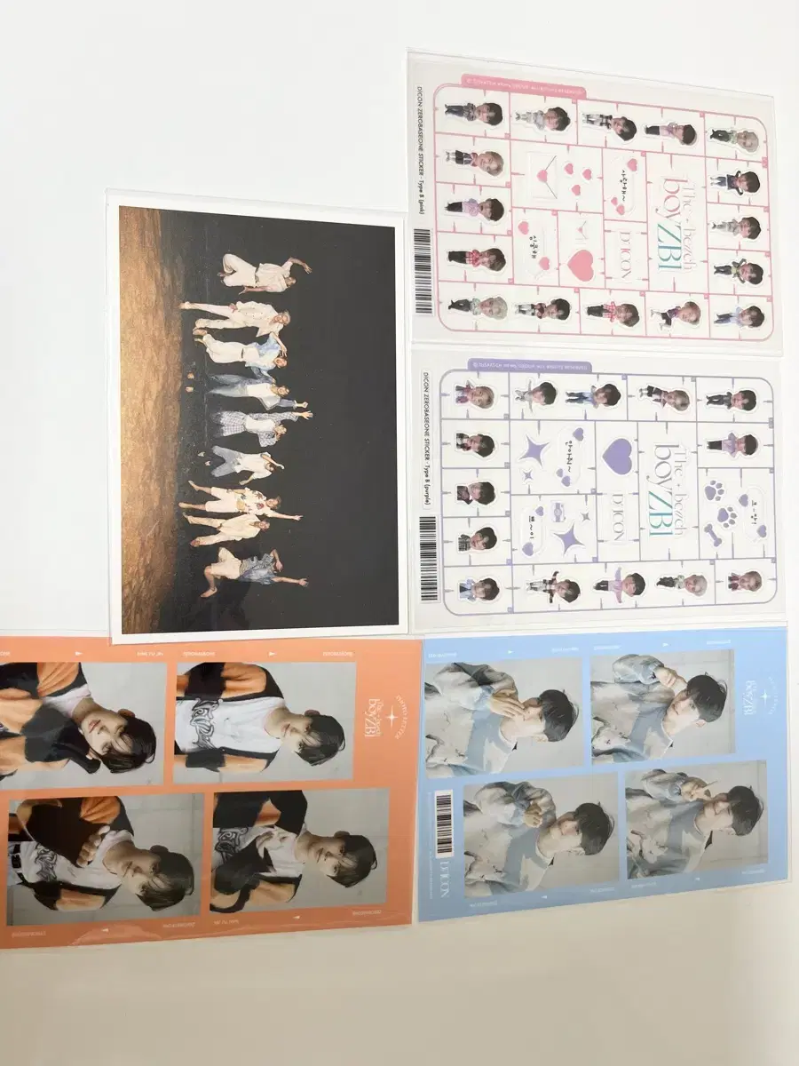 Zerobaseone zb1 sticker postcard Necut official goods Goods Official Goods