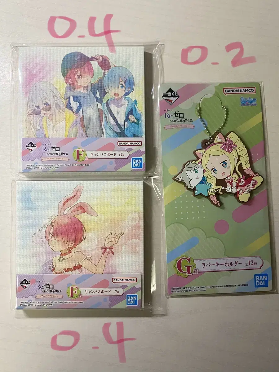 (Photo: Half price)Rizero Ichibankuji First Lottery E Prize, G Prize