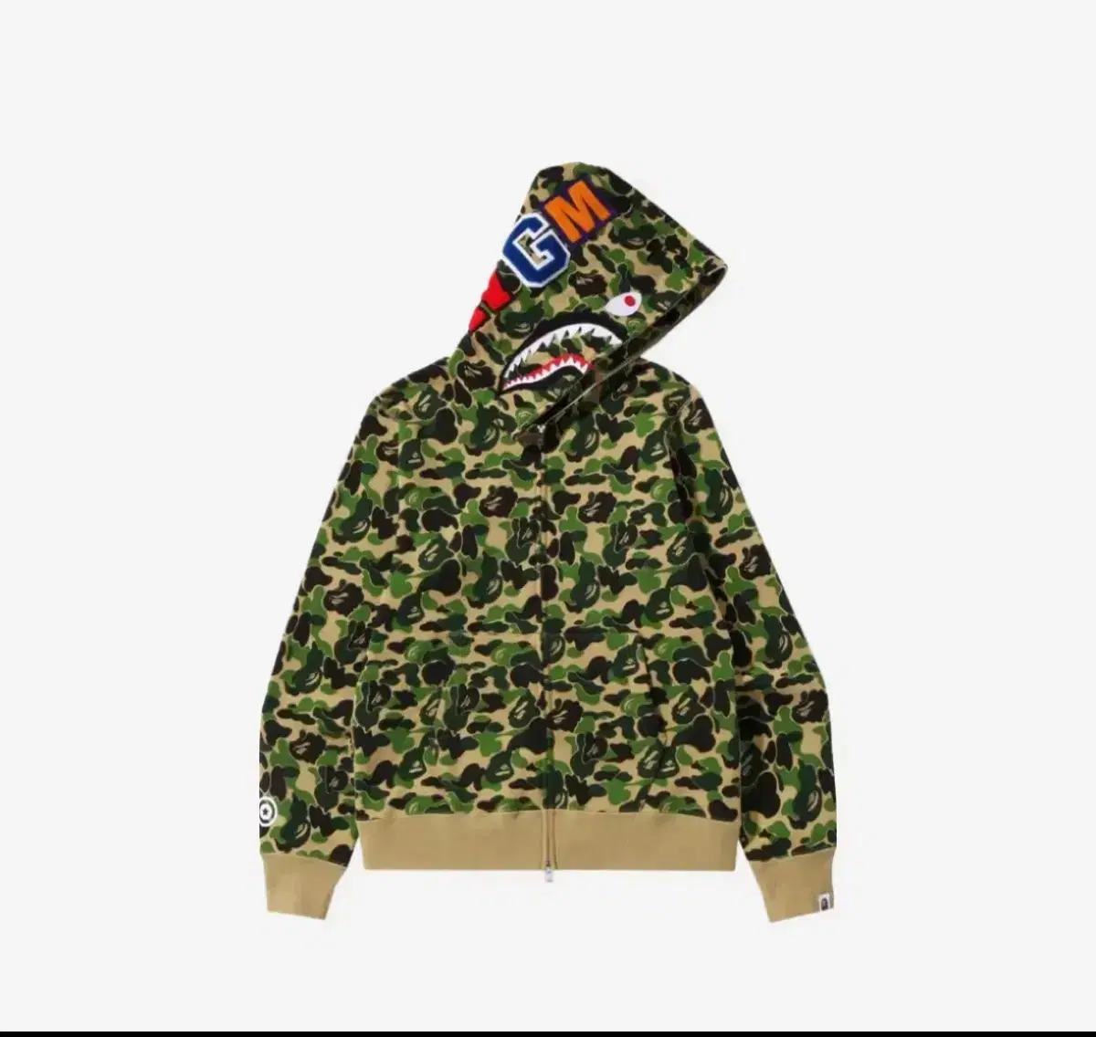 XL Vape Shark Hoodie ABC Camo Green Green Sells