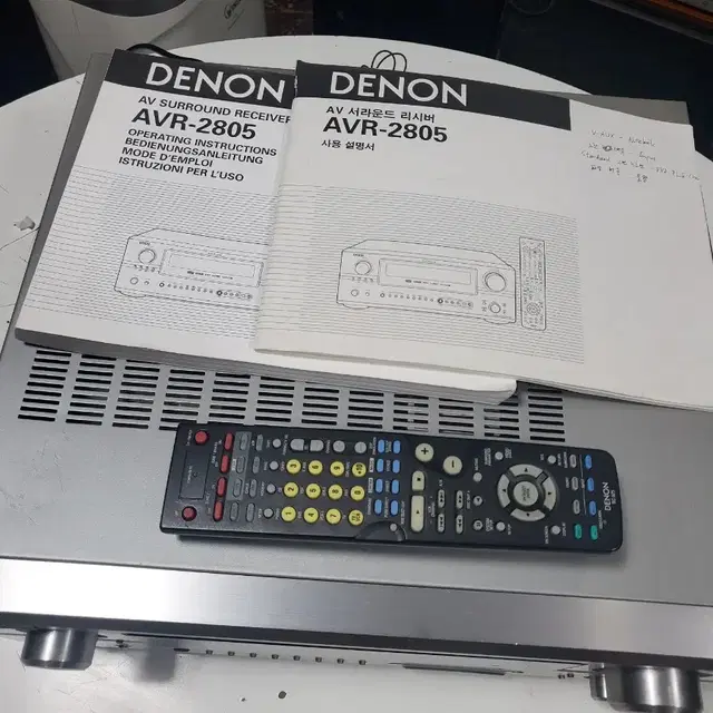 데논 고급 리시버  AVR2805 포노단자, 리모컨있슴