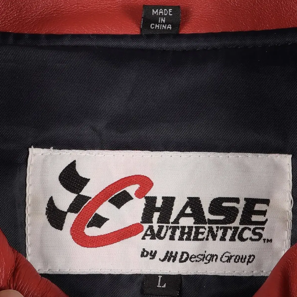 체이스 어센틱 (CHASE AUTHENTICS) 크롭 레이싱 레더 자켓