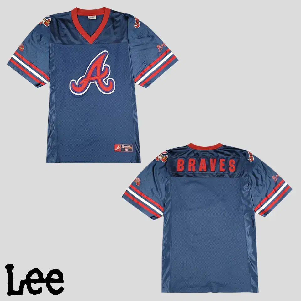 LEE X MLB Lee Sport X M LB 00s Navy Red Lining Atlanta