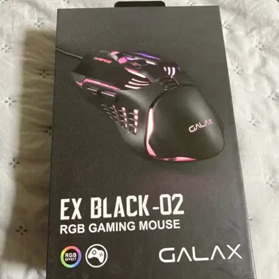 EX블랙 RGB gaming mouse 새상품