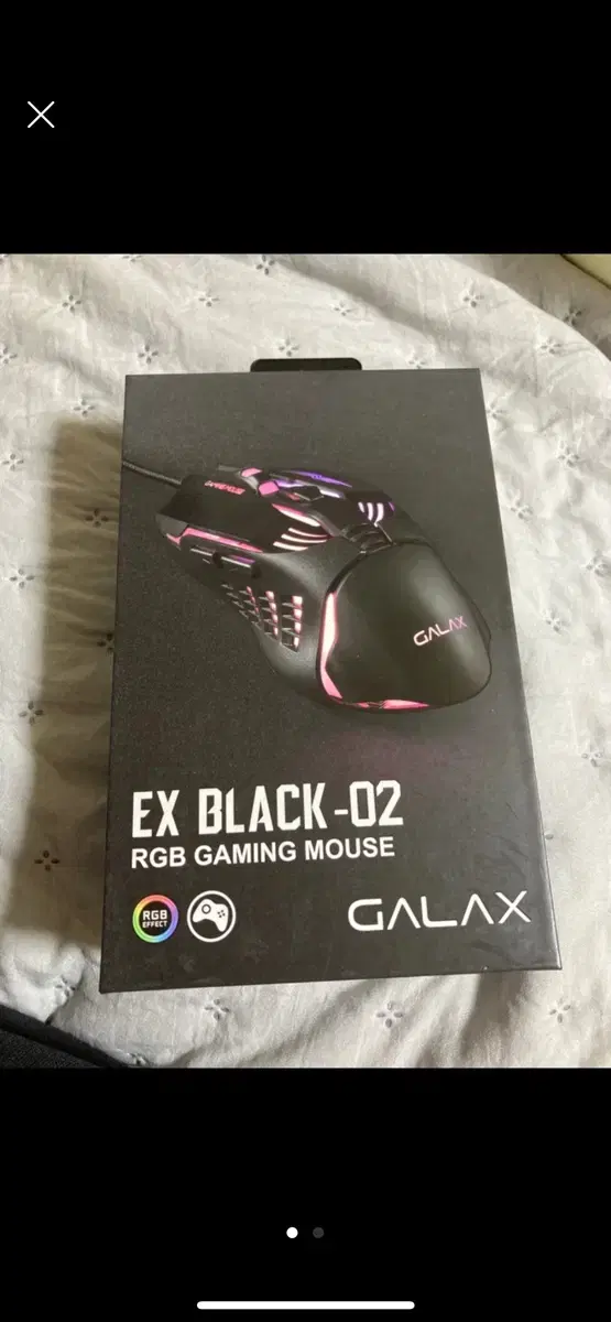 EX블랙 RGB gaming mouse 새상품