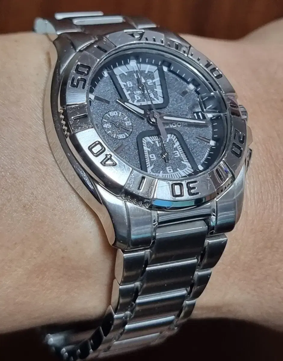 세이코 (SEIKO) 크로노 그래프 7T92-0LHO 시계 보증서포함 풀