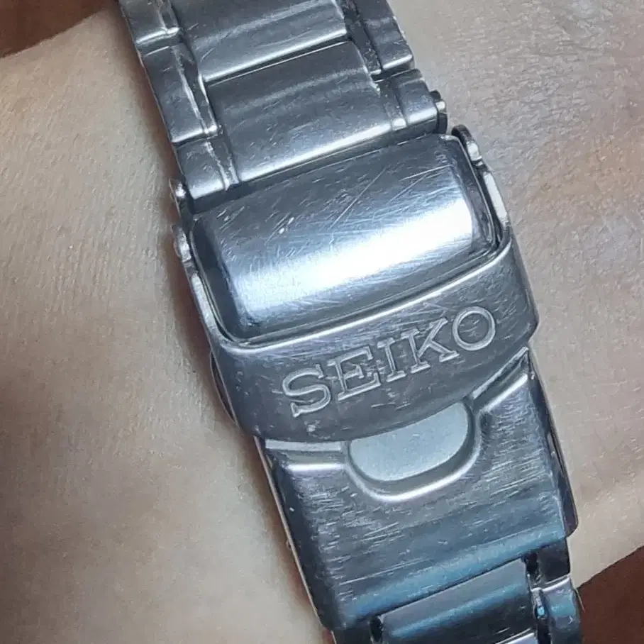 세이코 (SEIKO) 크로노 그래프 7T92-0LHO 시계 보증서포함 풀