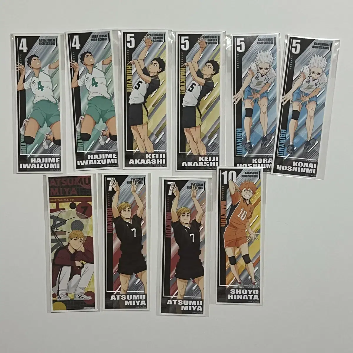 Haikyuu Long Sticker Iwaizumi, Akaashi, Hoshi, Atsumu, Hinata