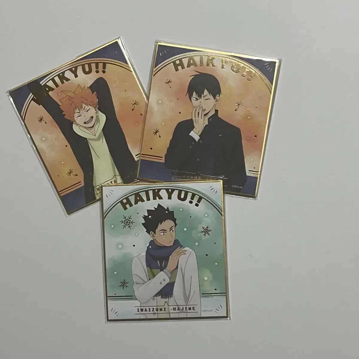 Haikyuu Dawn Color Paper Hinata, Kageyama, Iwaizumi