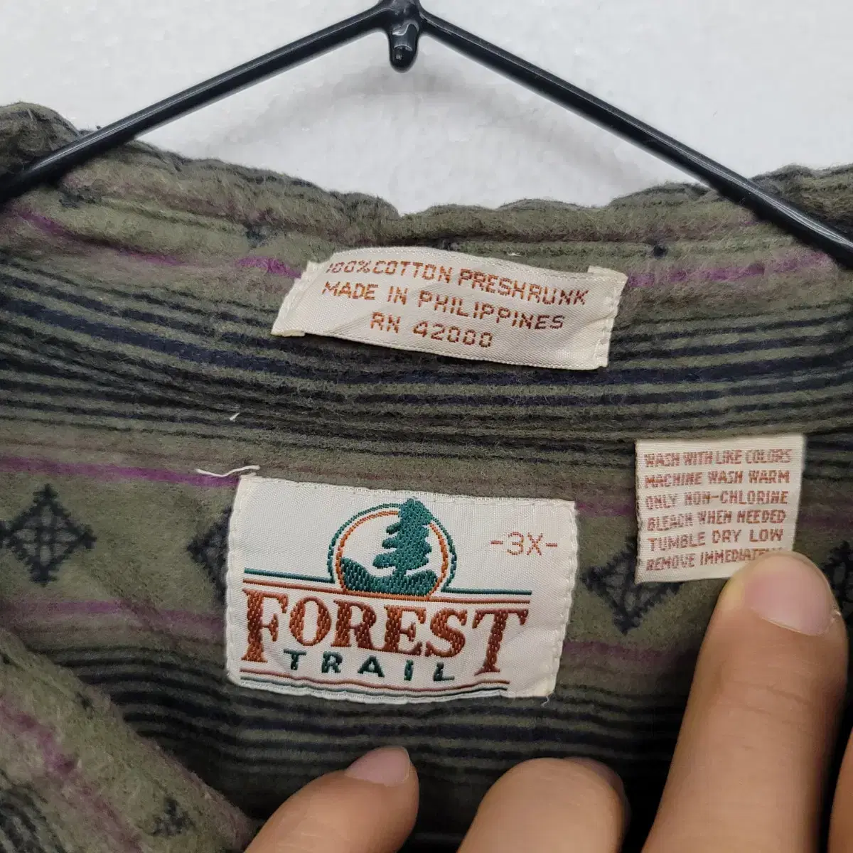 [120/4XL] FOREST TRAIL 네이티브 패턴 셔츠