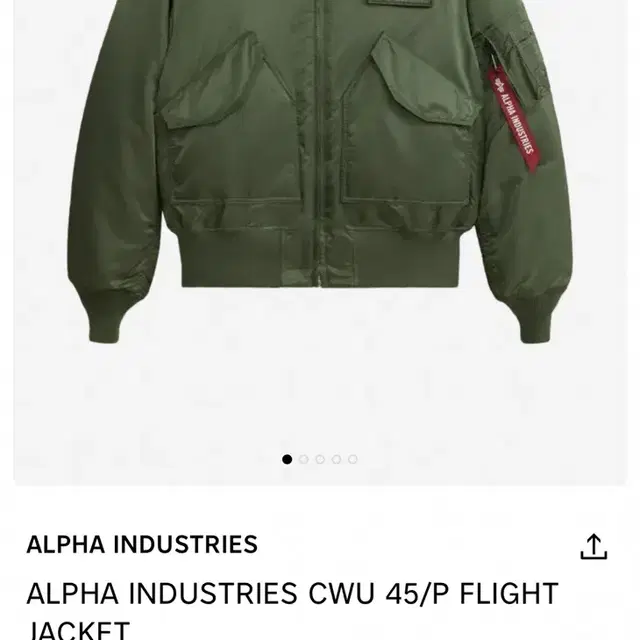 알파인더스트리 cwu 45/p jacket XL