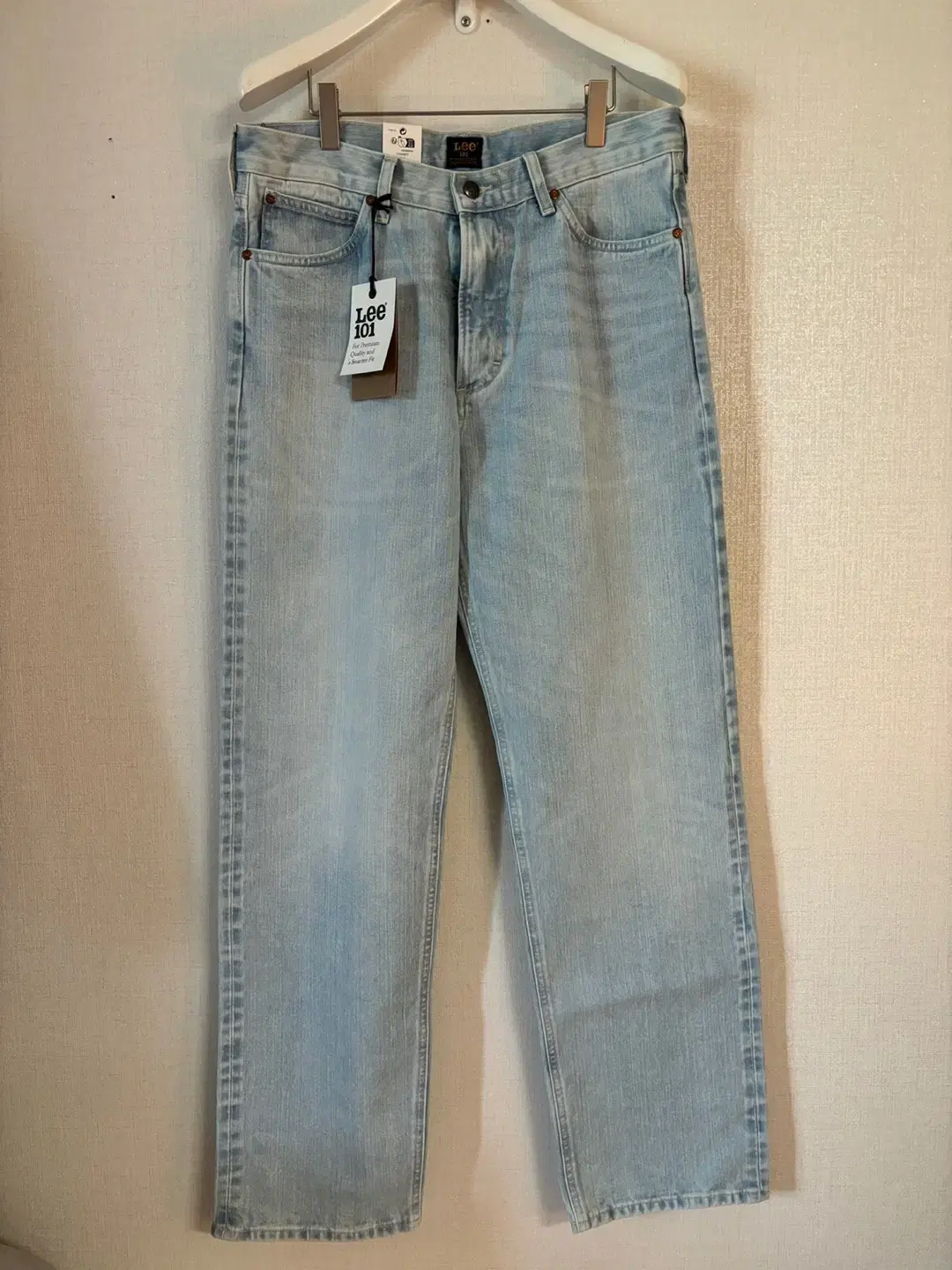 [New] LEE Lee 101 Selvedge Light Blue Denim Size 32