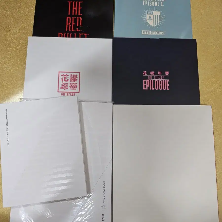 bts 방탄 프로그램북 program book 레드불렛 비긴즈 화양연화