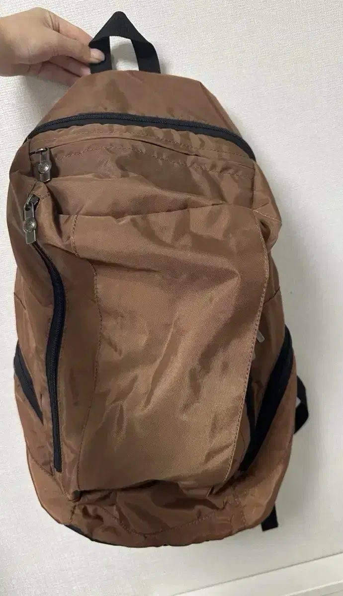 Brown big backpack bag peddler