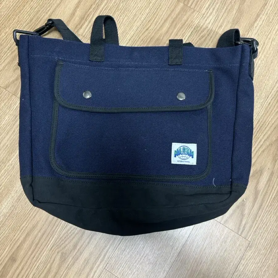 Canvas Totebag Navy 마크엠 캔버스 토트백