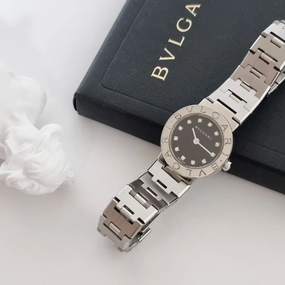 불가리 여성 손목시계 BB23SS 12P diamond watch 감정